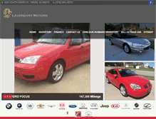 Tablet Screenshot of legendarymotorstraer.com